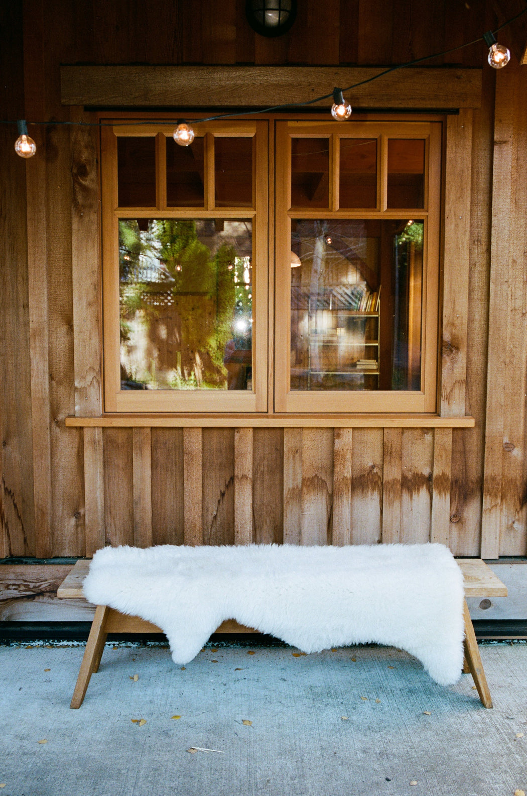 Large Canadian Sheepskin - shaggy white