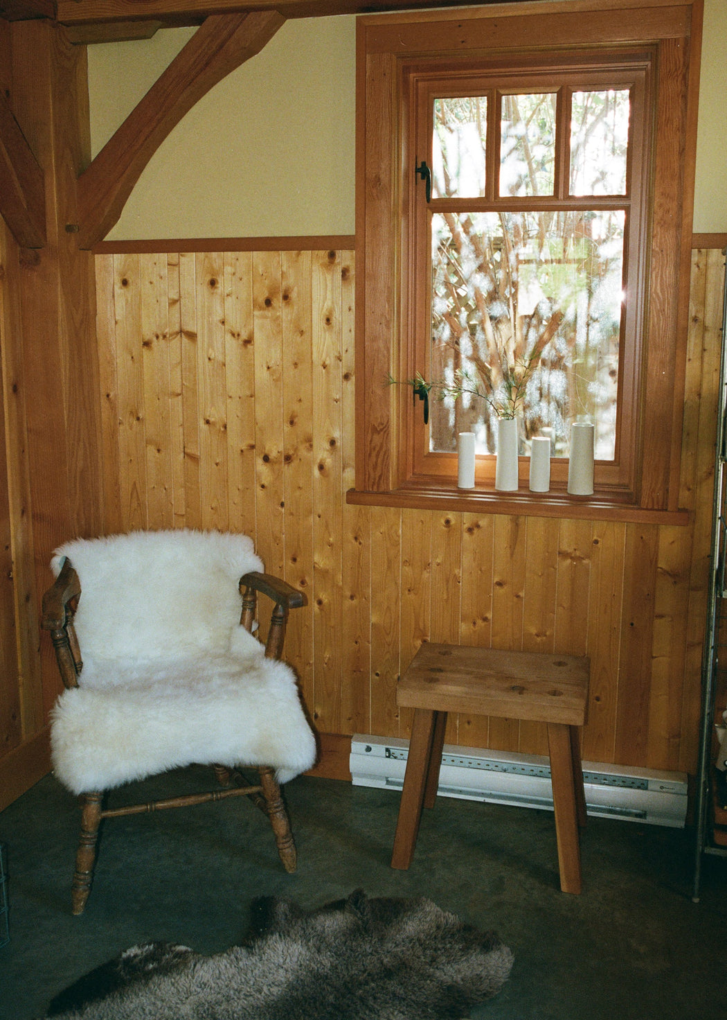 Medium Canadian Sheepskin - shaggy white