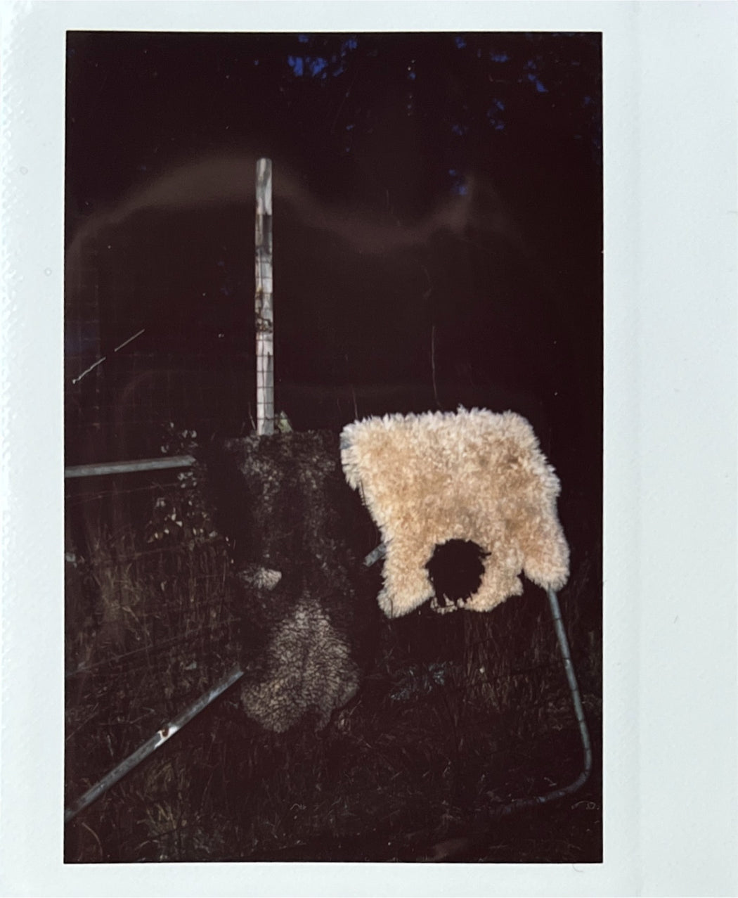 Square Dot Shaggy Sheepskin